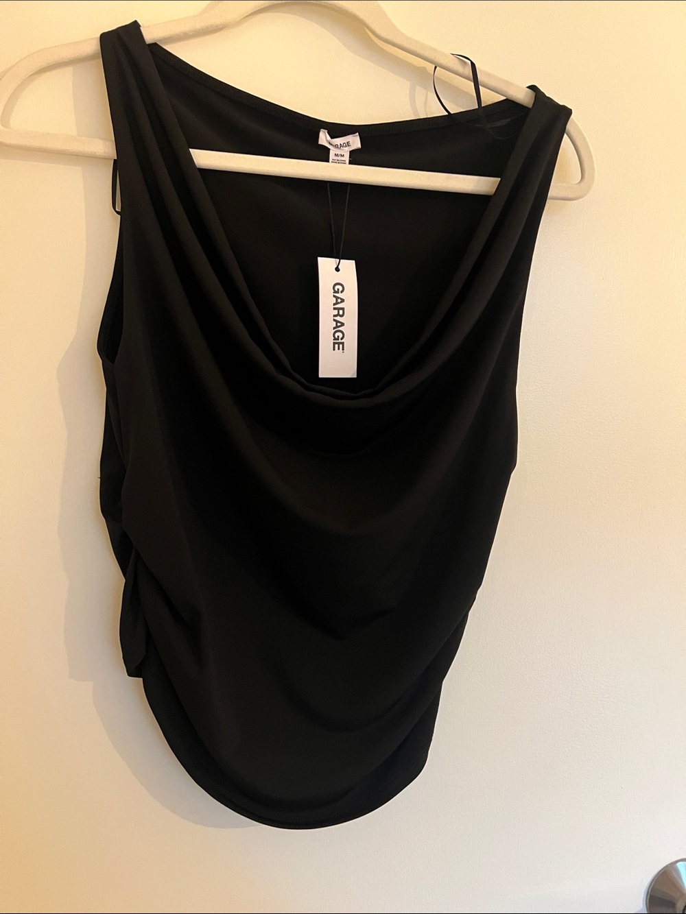 Garage Women's Black Cowl Neck Top